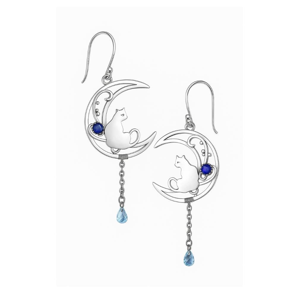 Allen - Boho tissue earrings made of silver