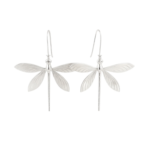 Adley - Vintage dragonfly earrings made of silver